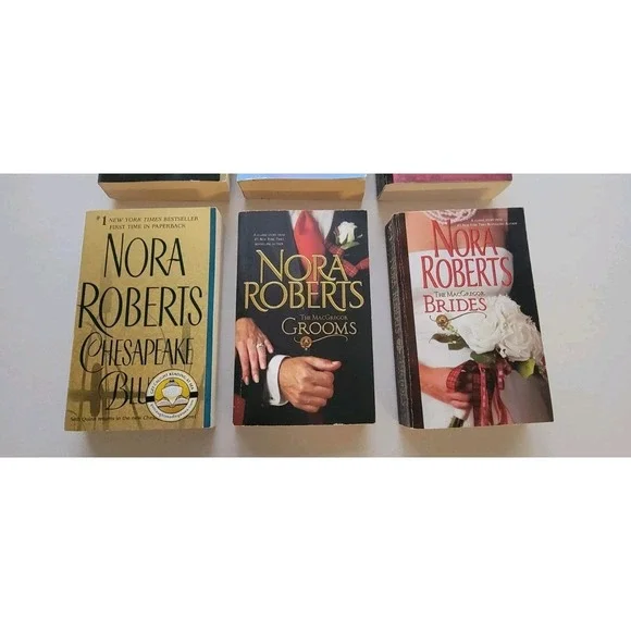 Nora Roberts Book Lot 6 Paperback Books Groom's,‎ Bride's, Rivers End, Mixed Lot - Picture 3 of 6